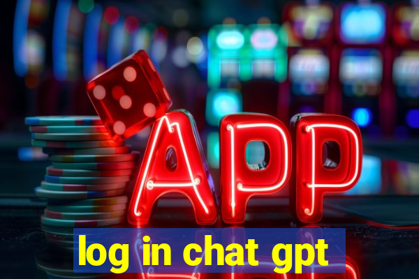 log in chat gpt